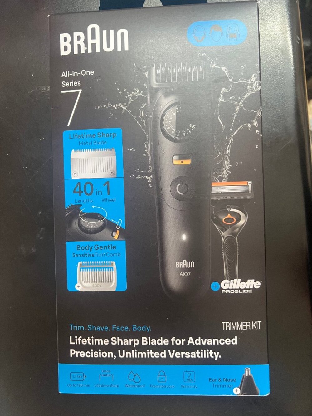 Braun Men's All-In-One Series 7 Trimmer Kit for Beard, Face, Hair